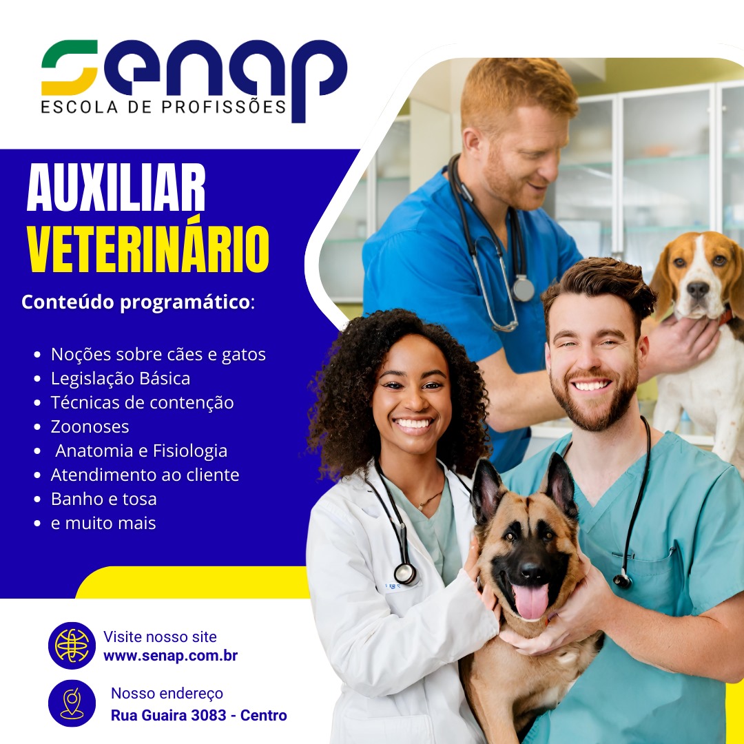 Auxiliar de Veterinária e Atendente de Pet Shop